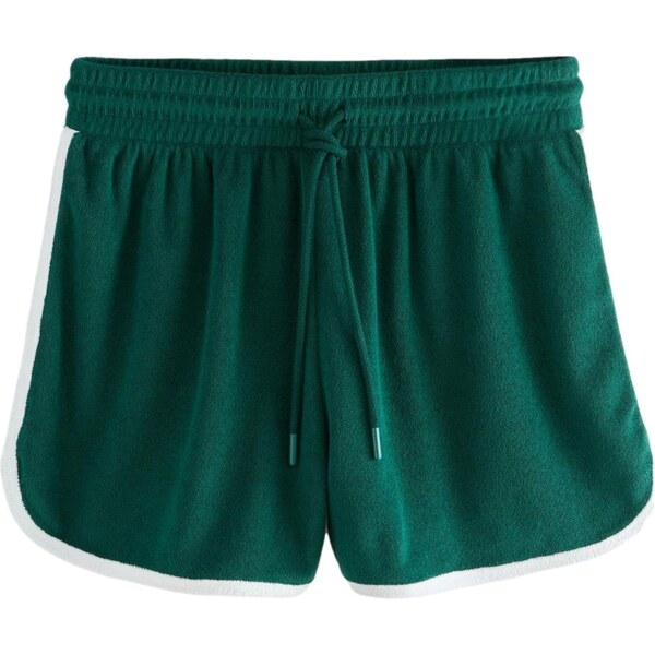 Next Nohavice tmavozelená / biela 65875947