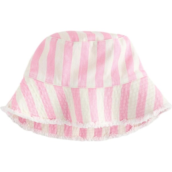 Next Klobúk ružová / biela ako vlna 65876005