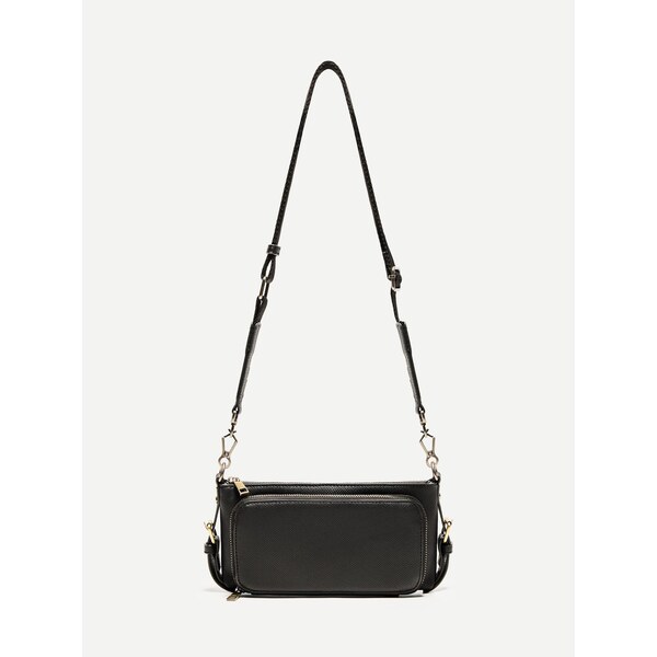 Bershka Taška cez rameno čierna 65877763