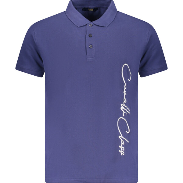 Modré pánske polo tričko Cavalli Class 64705909