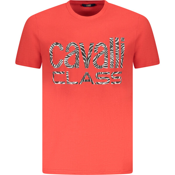Cavalli Class červené tričko s krátkym rukávom 64704131