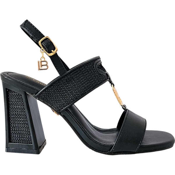 Čierne sandále Laura Biagiotti Calf Black 63429121