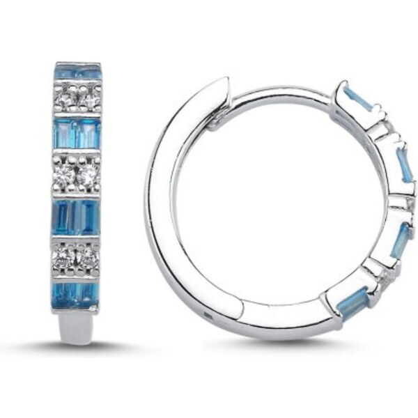 Olivie Stříbrné náušnice AQUAMARINE 9536 64818332