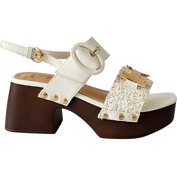 Biele retro sandále Gai Mattiolo Bianco 63429978