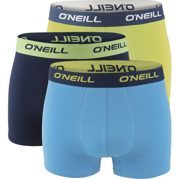 ONEILL - boxerky 3PACK cotton stretch jade lime & alaskan blue combo 63429968