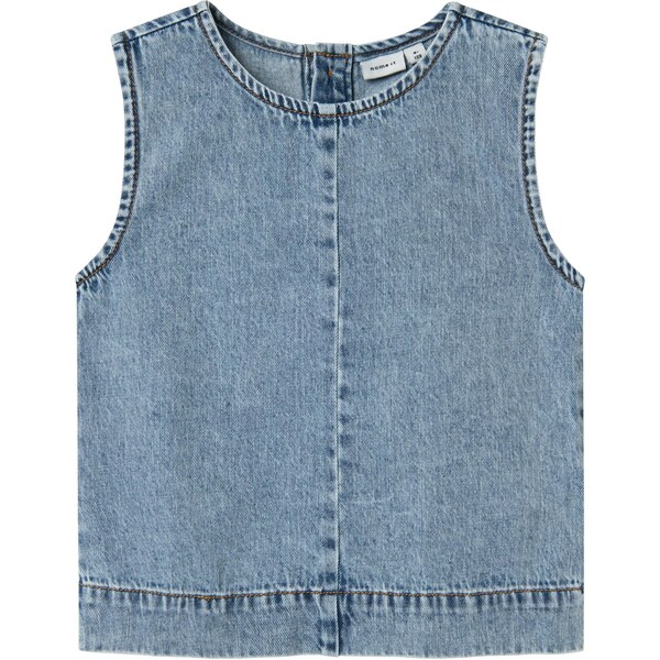 NAME IT Top NKFAMELIA modrá denim 63956594