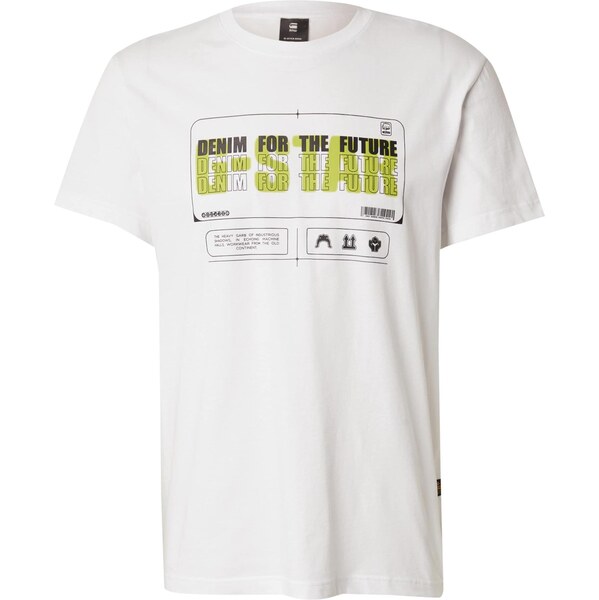 G-STAR Tričko Flyer svetlozelená / čierna / biela 63430815