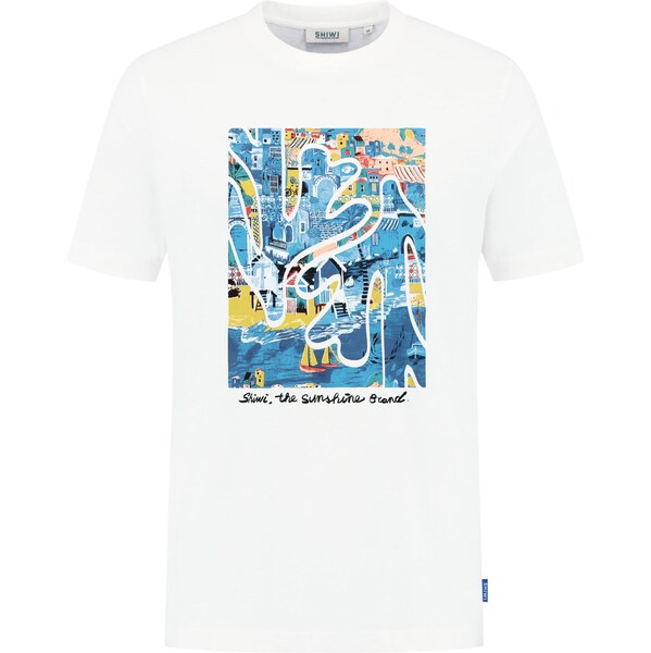 Shiwi Tričko Liam Island nebesky modrá / citrónová žltá / koralová / 63430663