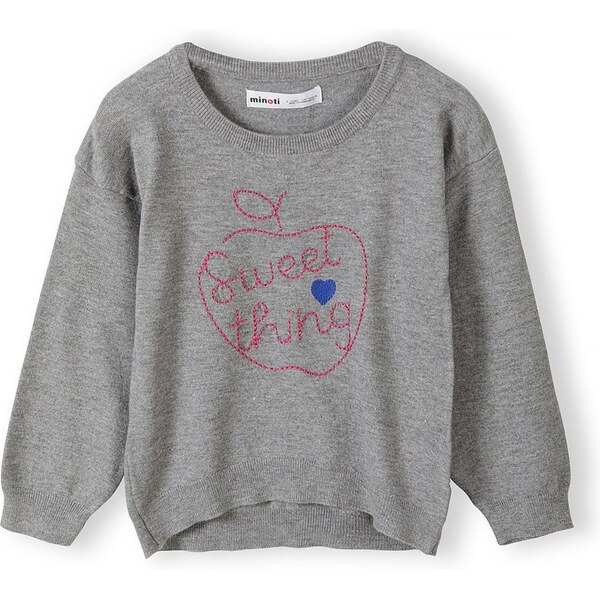 MINOTI Sveter sivá / červená 63482847