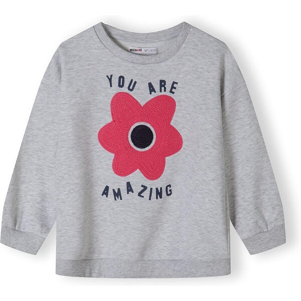 MINOTI Mikina sivá / svetloružová / čierna 63694641