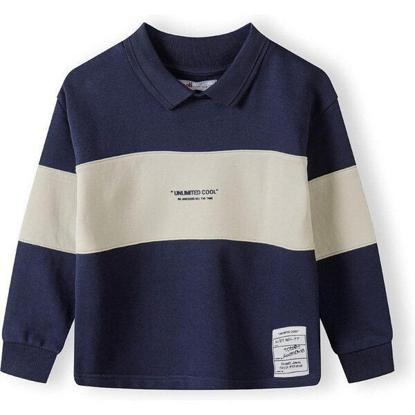 MINOTI Mikina béžová / tmavomodrá 65651490