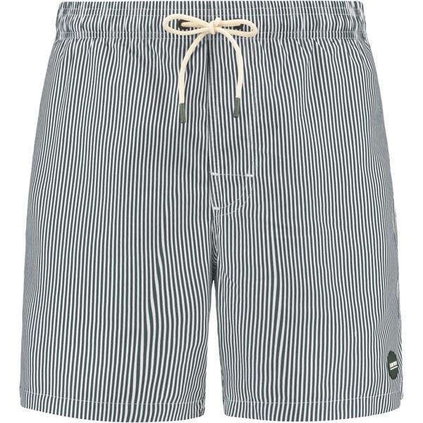 Shiwi Plavecké šortky Mike tmavozelená / biela 63430682