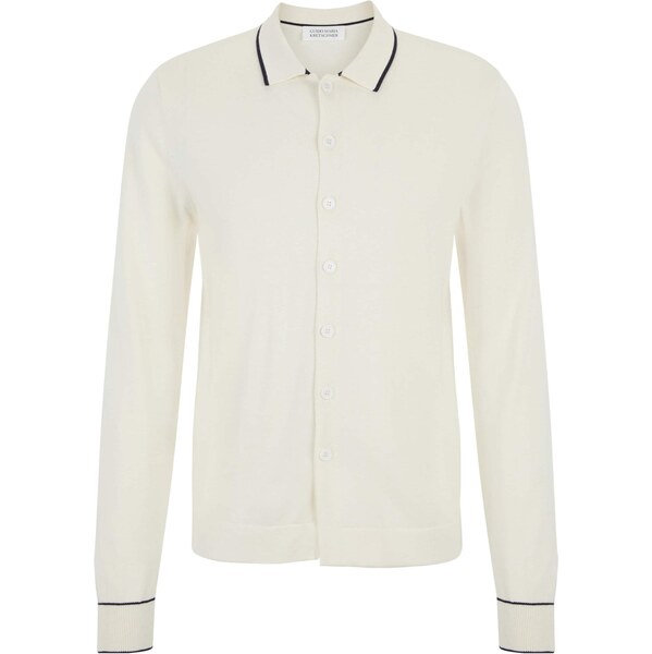 Guido Maria Kretschmer Men Kardigán Torge čierna / biela ako vlna 63570973