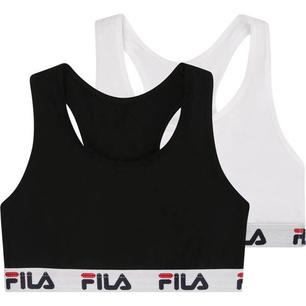 FILA Podprsenka jasne červená / čierna / biela / šedobiela 63434419