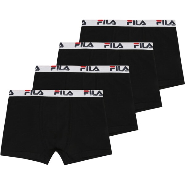 FILA Nohavičky jasne červená / čierna / šedobiela 63434420