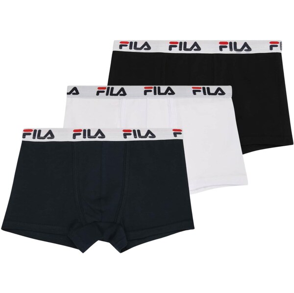 FILA Nohavičky jasne červená / čierna / biela / šedobiela 63434422