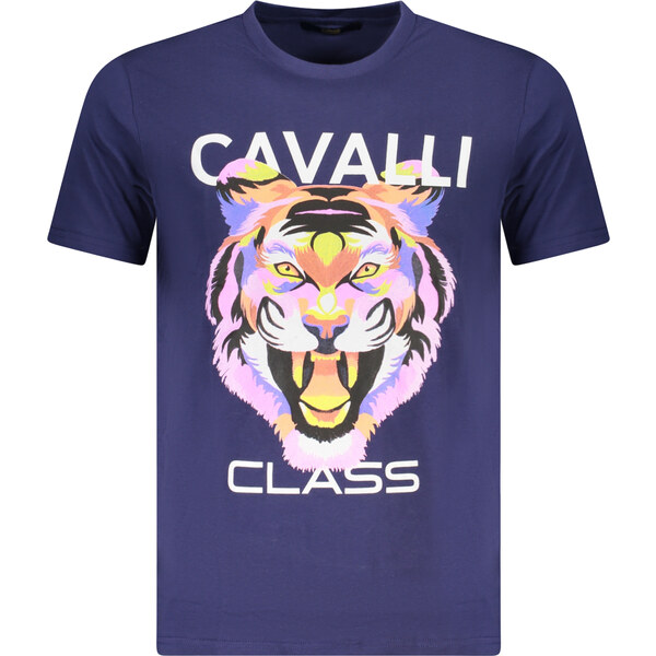 CAVALLI CLASS pánske tričko s krátkym rukávom modré 64704680