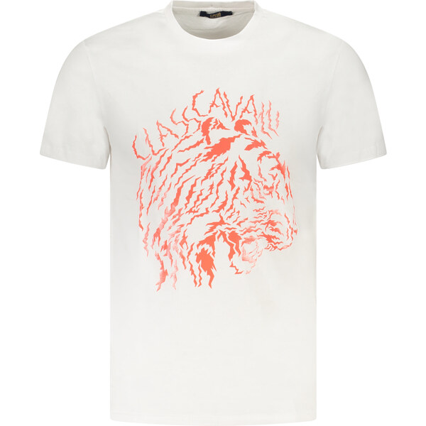 Biele tričko Cavalli Class s krátkym rukávom 64709520