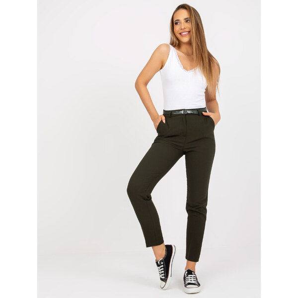 XSAPIENZA Khaki nohavice s opaskom BR-SP-102.57-dark khaki 34072363