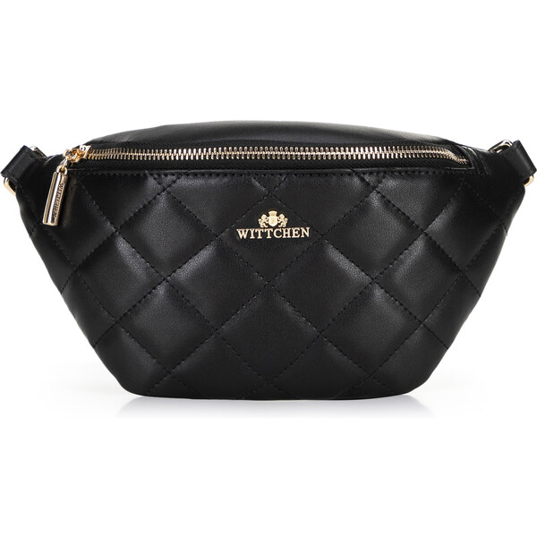 Wittchen Dámska ľadvinka z prírodnej kože na retiazke, čierna 100-3E 67038730