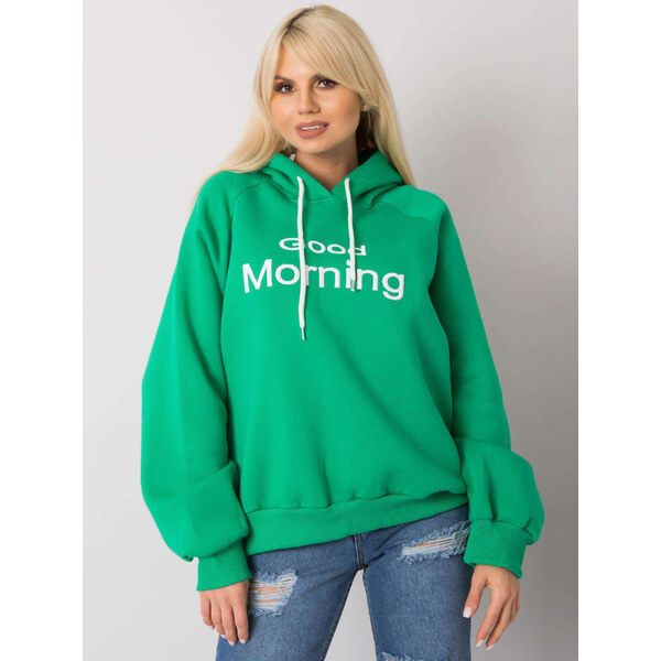 BASIC Svetlo zelená dámska mikina s nápisom EM-BL-651 / 1.21X-green 27189658