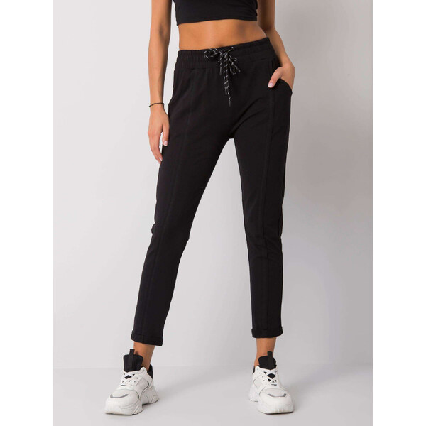 RELEVANCE Čierne dámske tepláky RV-DR-6971.91-black 57948177