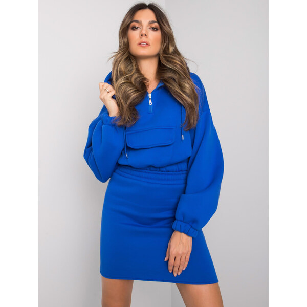 BASIC Modrý dámsky komplet, sukňa a mikina EM-KMPL-705.25-blue 28981485