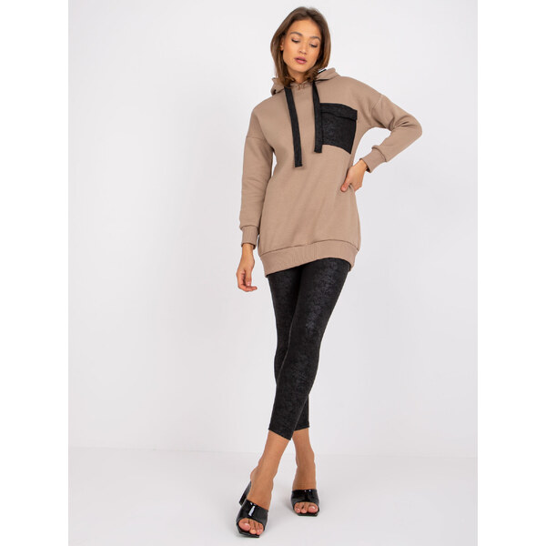 BASIC Tmavobéžová súprava s legínami EM-KMPL-615.33-dark beige 32381021