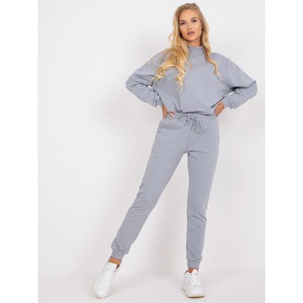 BASIC FEEL GOOD Sivé basic tepláky s vreckami AP-DR-A-003-grey 32425674