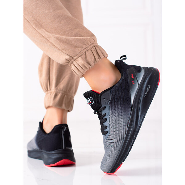 BASIC ČIERNO-SIVÉ ĽAHKÉ ŠPORTOVÉ TOPÁNKY VB16772G/B/R 33971269