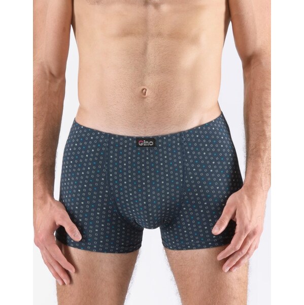 Vzorované tmavomodré pánske boxerky 63457545