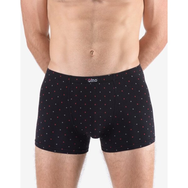 Trendy čierne vzorované pánske boxerky 63457546