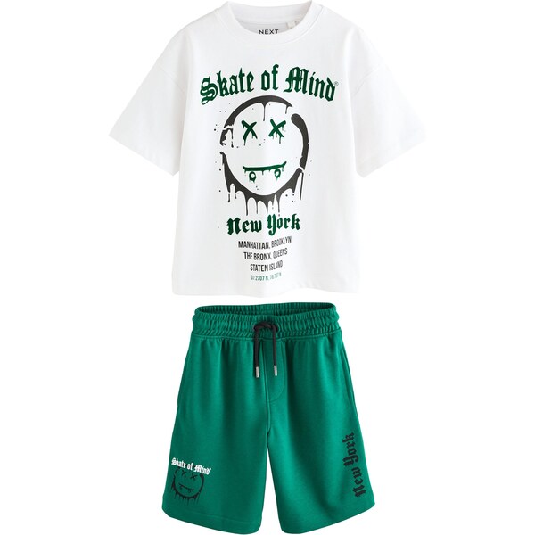 Next Set tmavozelená / čierna / biela 64293586