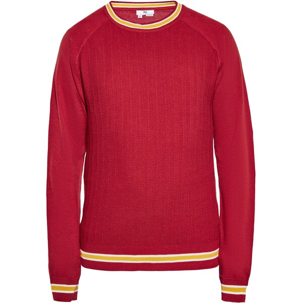 MO Sveter krémová / vínovo červená 63658469