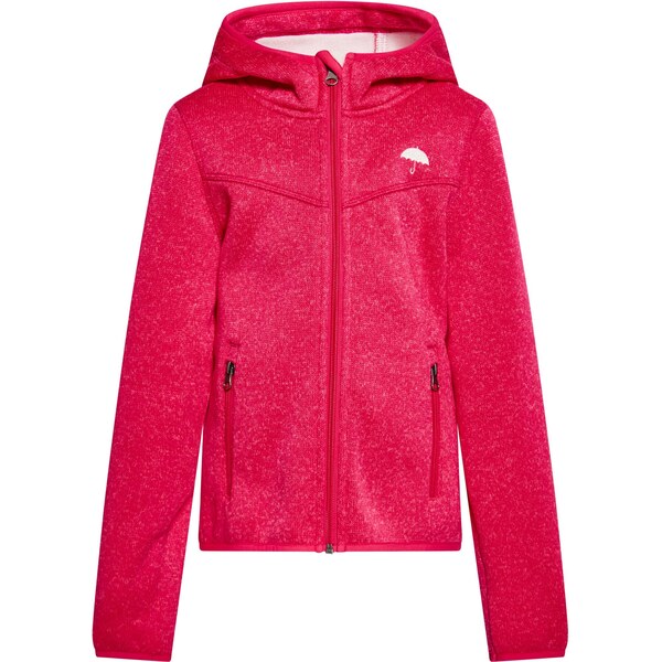 Schmuddelwedda Flisová bunda malinová / biela 63701996