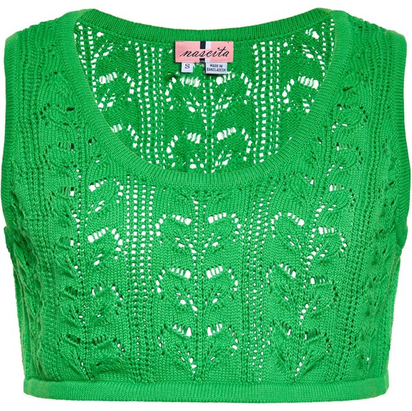 swirly Vyšívaný top zelená 65871639