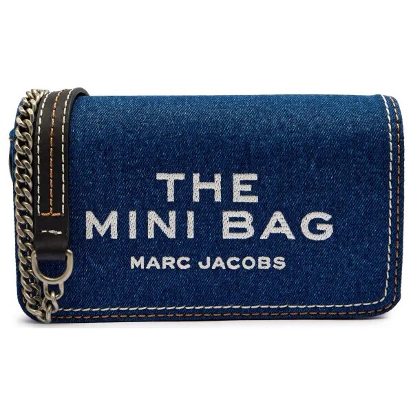 Marc Jacobs Džínsová kabelka na rameno The Denim Chain Mini Bag 63034192