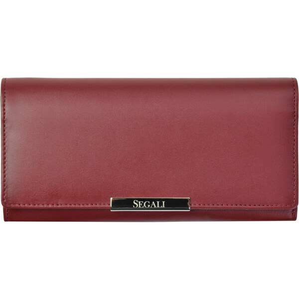 SEGALI Dámska kožená peňaženka 7066 bordo 66587398