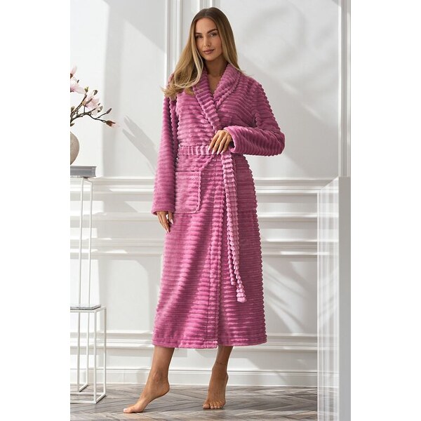 L&L Dámsky župan Ritta dlhý staroružový 63458856