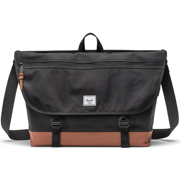 Herschel Cove Messenger - Black/Saddle Brown 23l 63475273