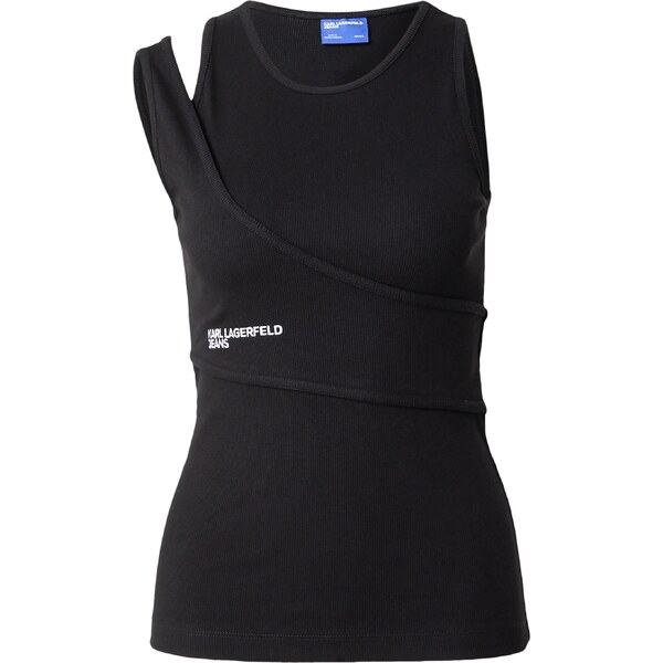 KARL LAGERFELD JEANS Top čierna / biela 62661852