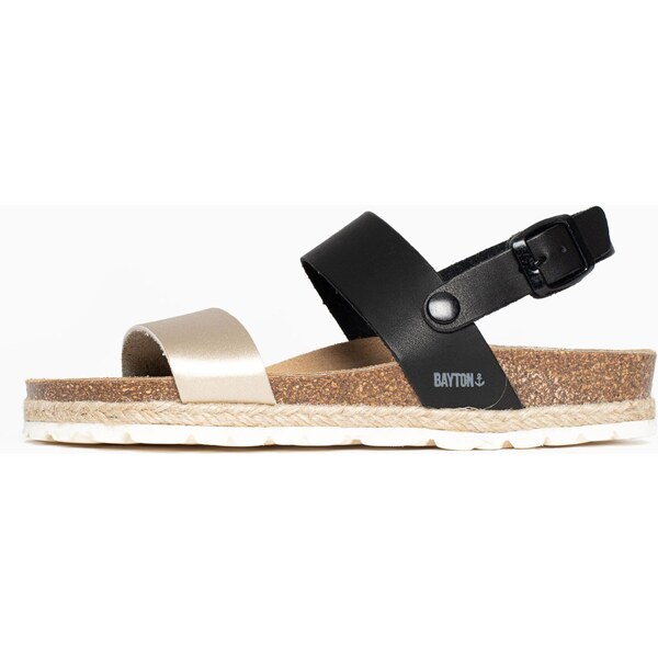 Bayton Remienkové sandále Tone modrosivá / zlatá / čierna 54248589
