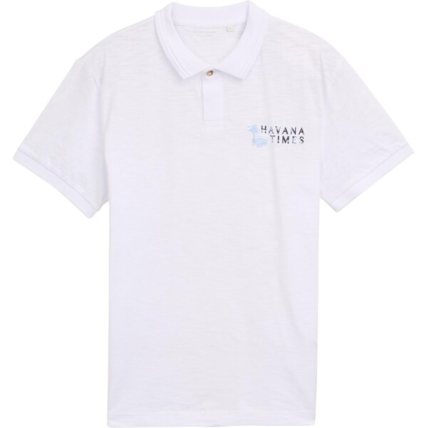 TOM TAILOR Tričko svetlozelená / tmavozelená / biela 63466500