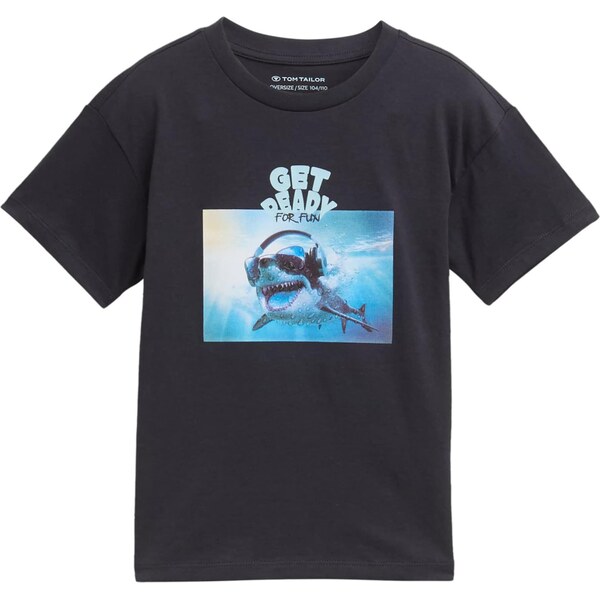 TOM TAILOR Tričko modrá / svetlomodrá / čierna 63466538