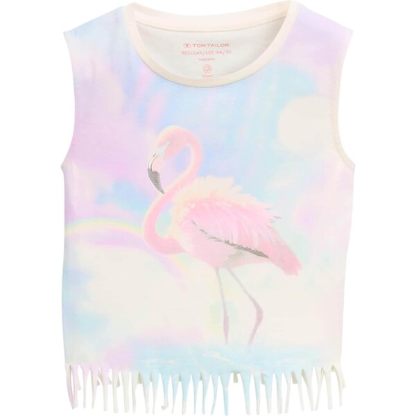 TOM TAILOR Top nebesky modrá / ružová / čierna / šedobiela 63466545