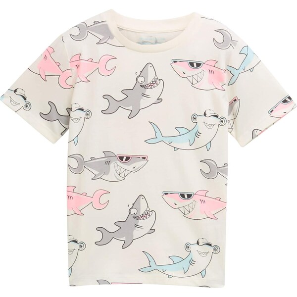 TOM TAILOR Tričko svetlomodrá / sivá / ružová / biela 63466548