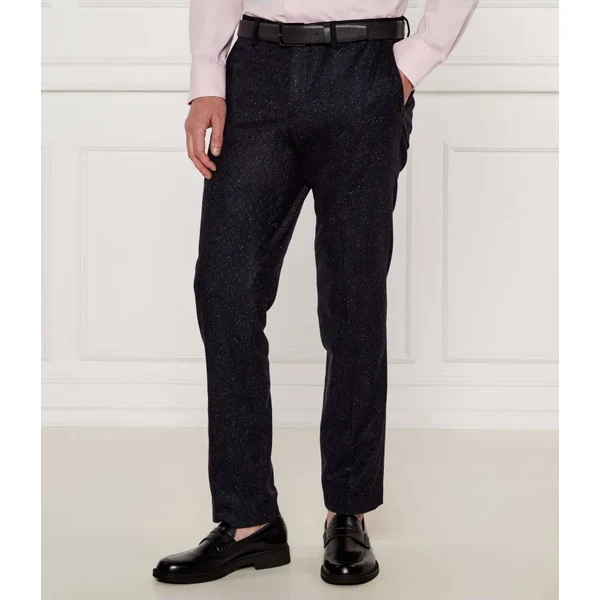 BOSS BLACK Vlnené nohavice H-Genius-DTL-243 | Slim Fit | s prímesou 60740161
