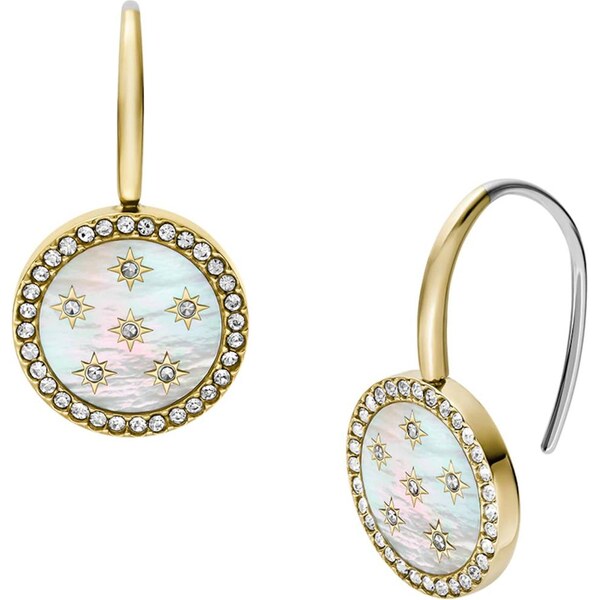 FOSSIL Náušnice pastelovo modrá / zlatá žltá / ružová 66447626