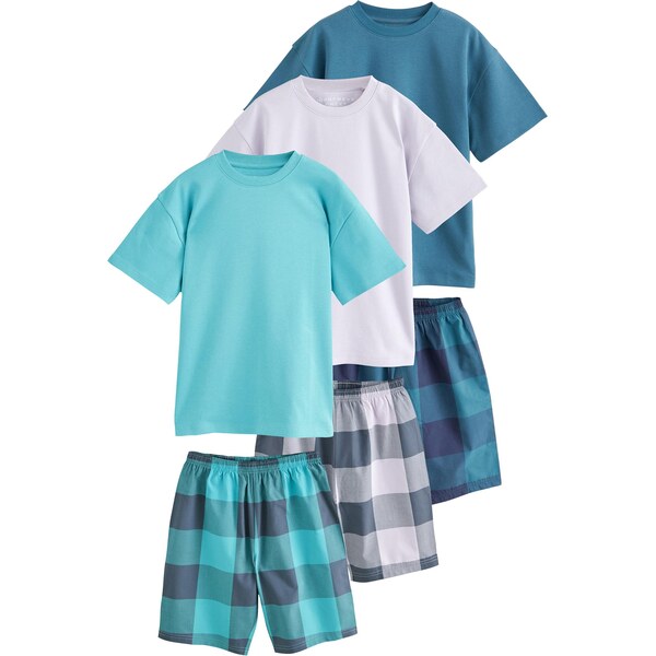 Next Pyžamo modrá / vodová / tmavomodrá / biela 63466456