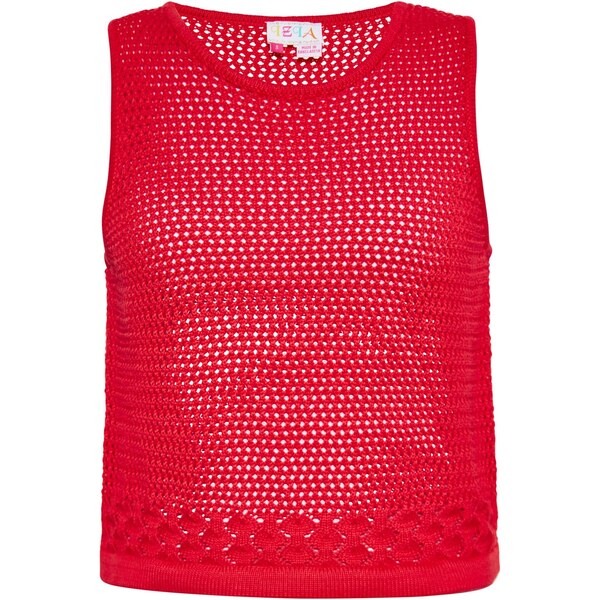 IZIA Vyšívaný top červená 65643030